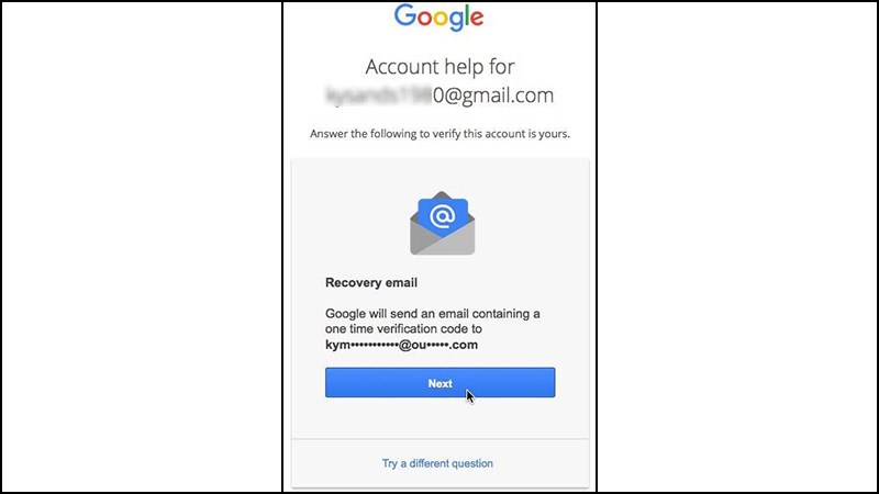 D&ugrave;ng t&agrave;i khoản Google để mở kh&oacute;a