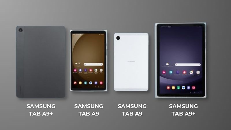 Samsung Tab A9+ v&agrave; Tab A9 c&oacute; sự ch&ecirc;nh lệch lớn về m&agrave;n h&igrave;nh