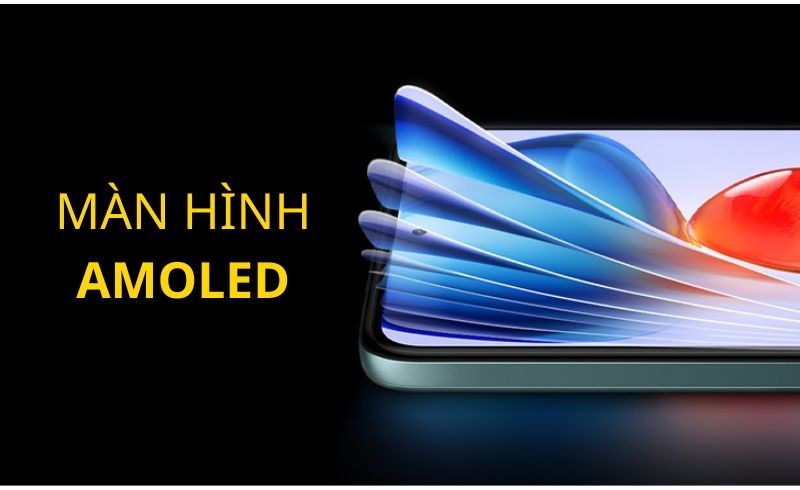 Màn hình AMOLED cho ra chất lượng hình ảnh sắc nét, chân thực Màn hình AMOLED cho ra chất lượng hình ảnh sắc nét, chân thực