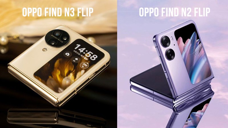 OPPO Find N3 Flip có thiết kế cụm camera khác biệt so với OPPO Find N2 Flip OPPO Find N3 Flip có thiết kế cụm camera khác biệt so với OPPO Find N2 Flip