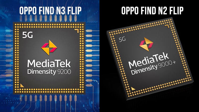 OPPO Find N3 Flip và OPPO Find N3 Flip sở hữu hai con chip khác nhau OPPO Find N3 Flip và OPPO Find N3 Flip sở hữu hai con chip khác nhau
