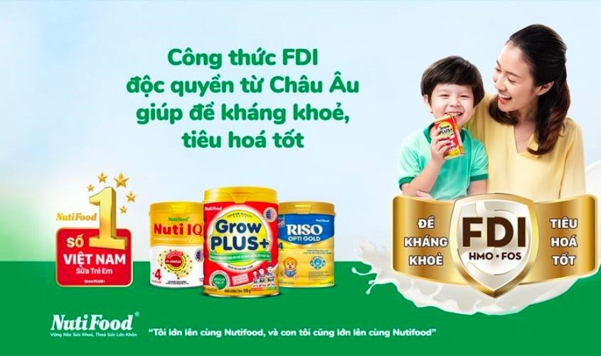 Thương hiệu Nutifood uy tín