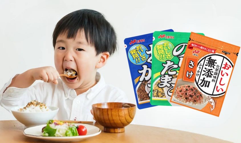 Gia vị rắc cơm Nichifuri thích hợp cho bé từ 3 tuổi