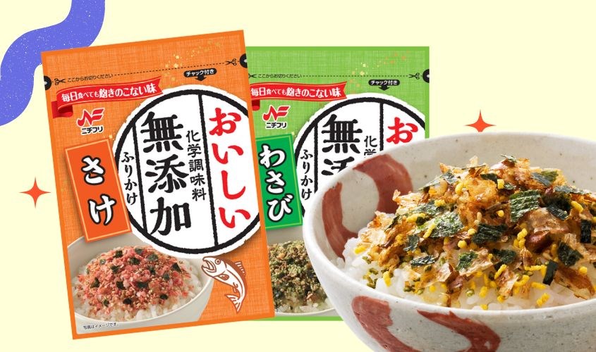 Gia vị rắc cơm Nichifuri tiện dụng giúp bữa ăn của bé thêm ngon miệng
