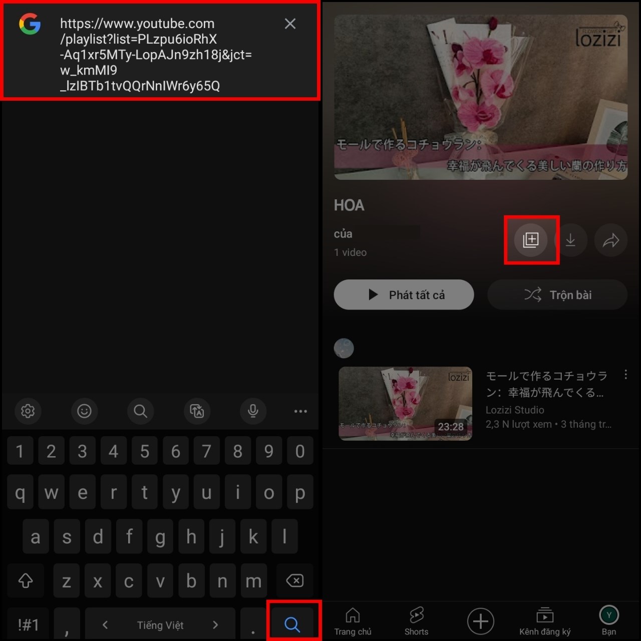 Cách chuyển playlist YouTube sang tài khoản khác
