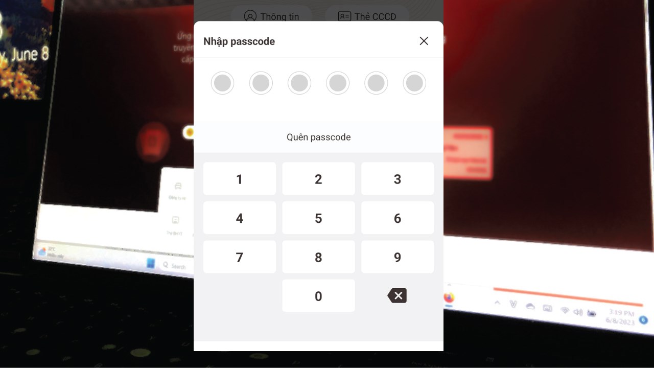 Cách đổi mật khẩu và passcode trên VNeID