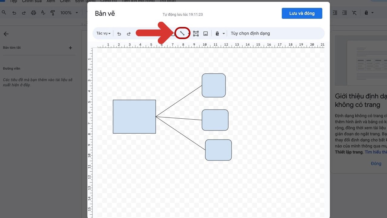 Cách vẽ sơ đồ trên Google Tài liệu