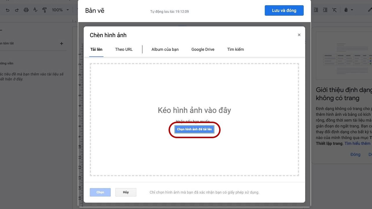 Cách vẽ sơ đồ trên Google Tài liệu