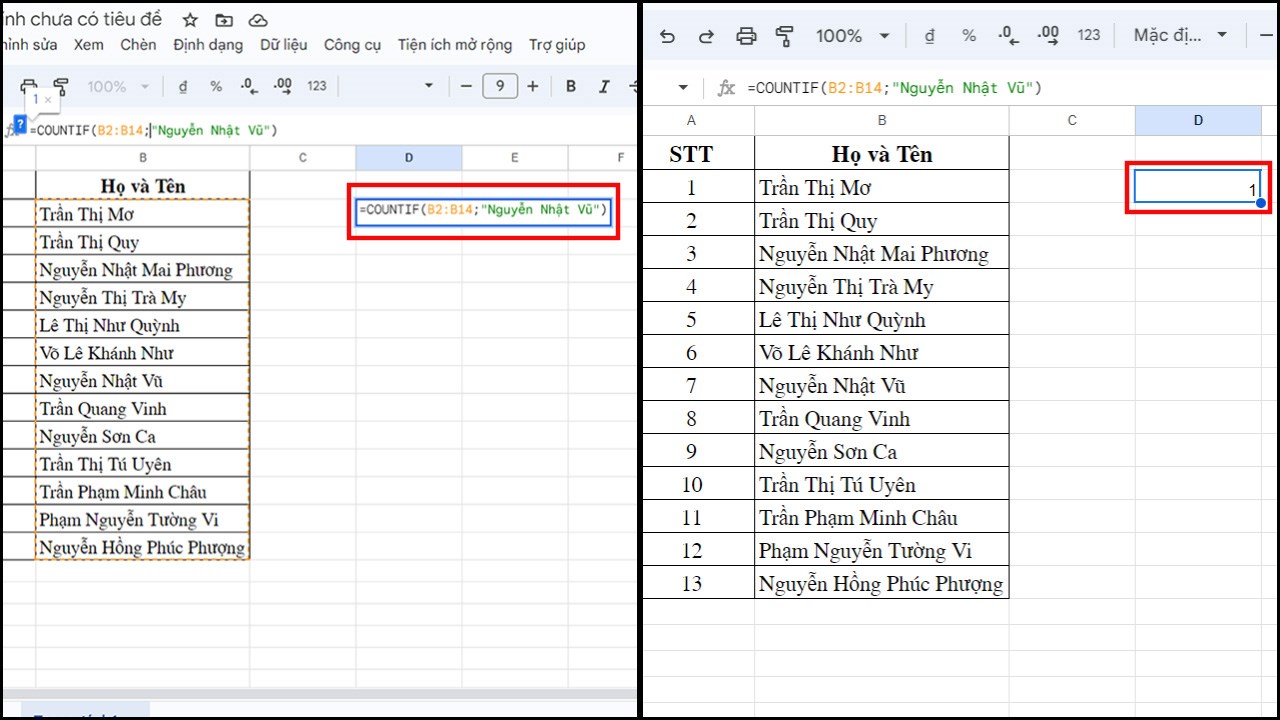 Cách đếm ô chứa văn bản trong Google Sheets