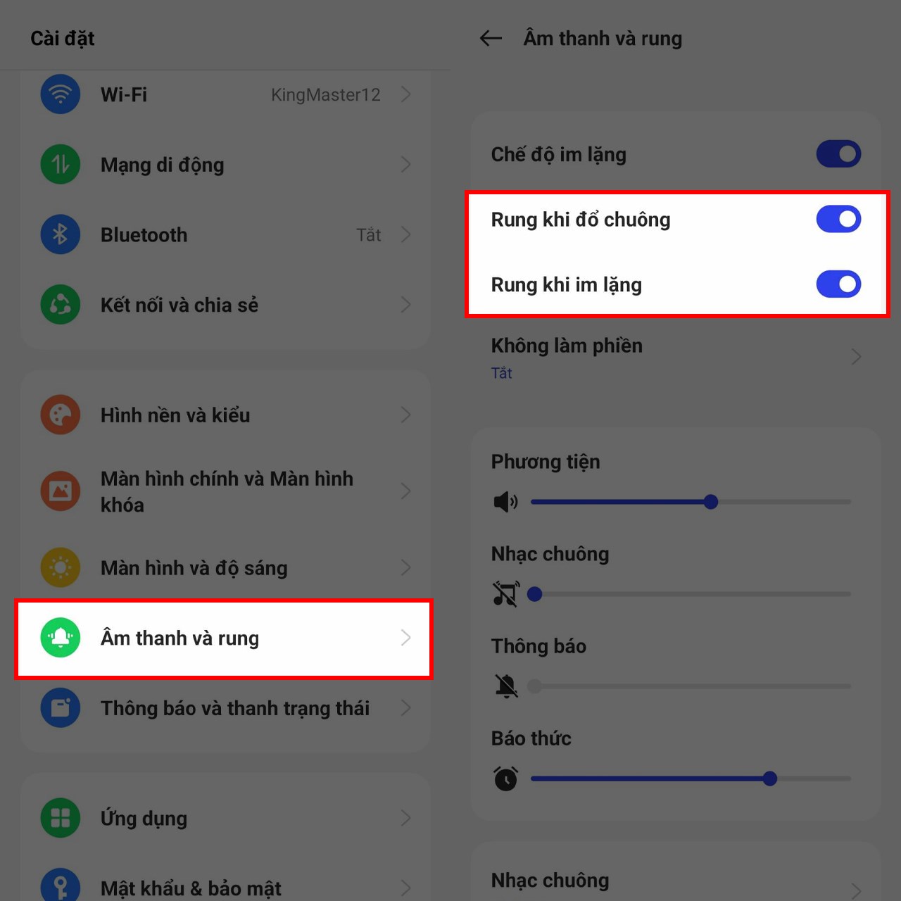 Hướng dẫn cách sửa lỗi OPPO mất rung Hướng dẫn cách sửa lỗi OPPO mất rung