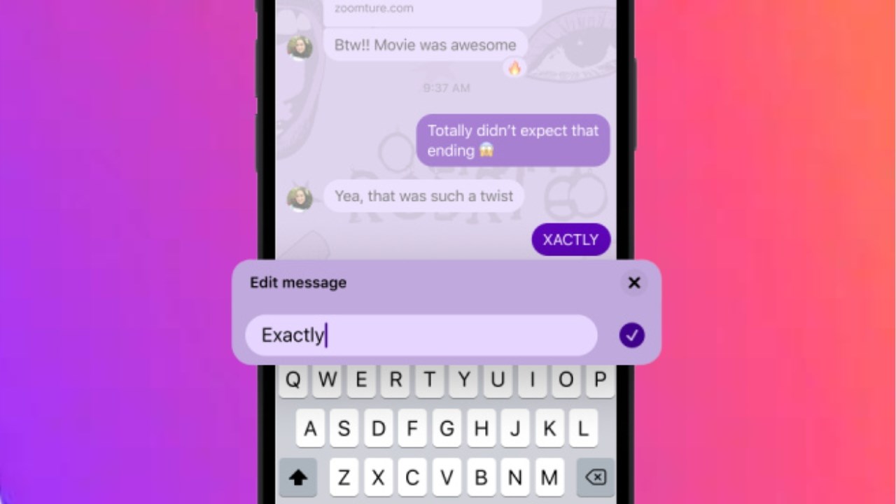 Người dùng giờ đây đã có thể chỉnh sửa tin nhắn đã gửi trên Messenger