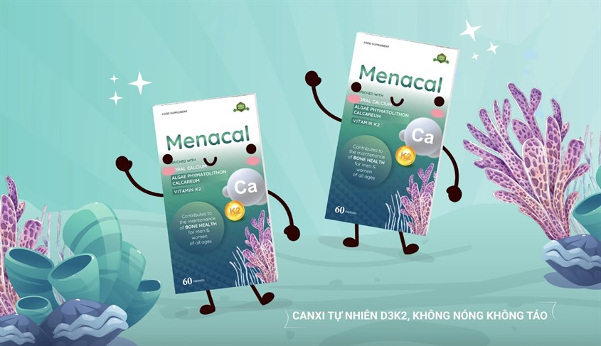 Viên uống Menacal hỗ trợ xương, răng chắc khỏe 60 viên (từ 6 tuổi)