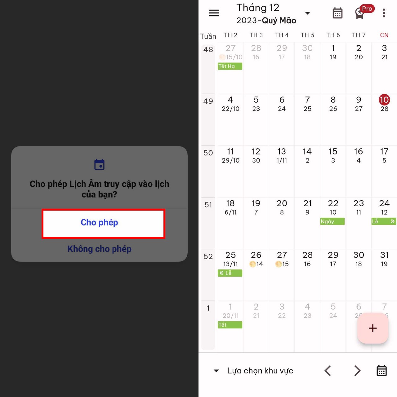Hướng dẫn cách xem lịch âm trên OPPO