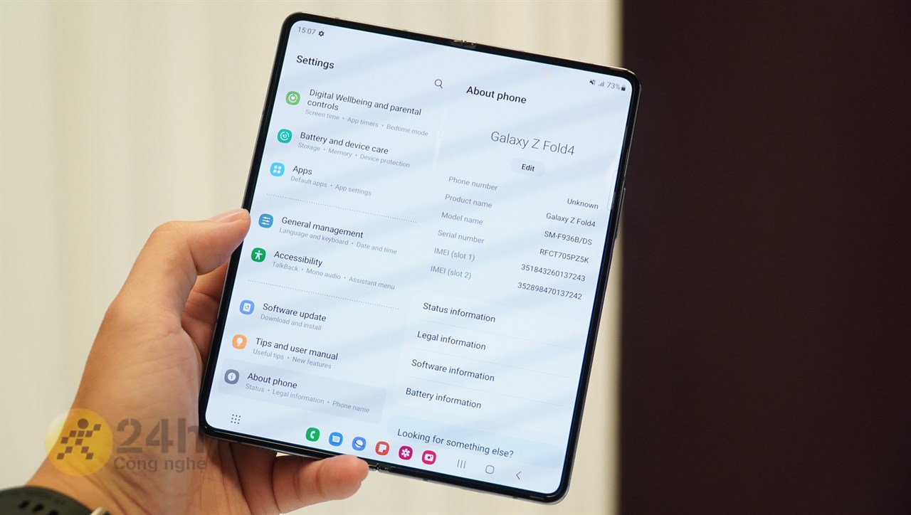Galaxy Z Fold4 được tối ưu tốt cho mọi ứng dung, kể cả màn hình lớn bên trong Galaxy Z Fold4 được tối ưu tốt cho mọi ứng dung, kể cả màn hình lớn bên trong