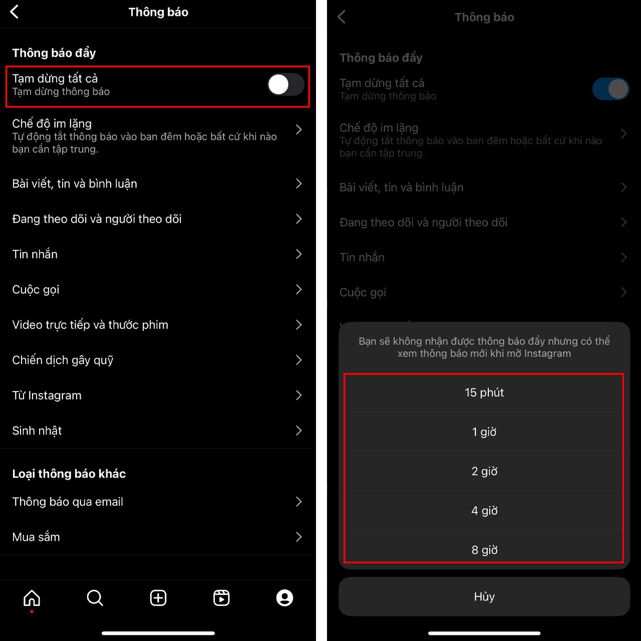 cách tắt thông báo Instagram cách tắt thông báo Instagram