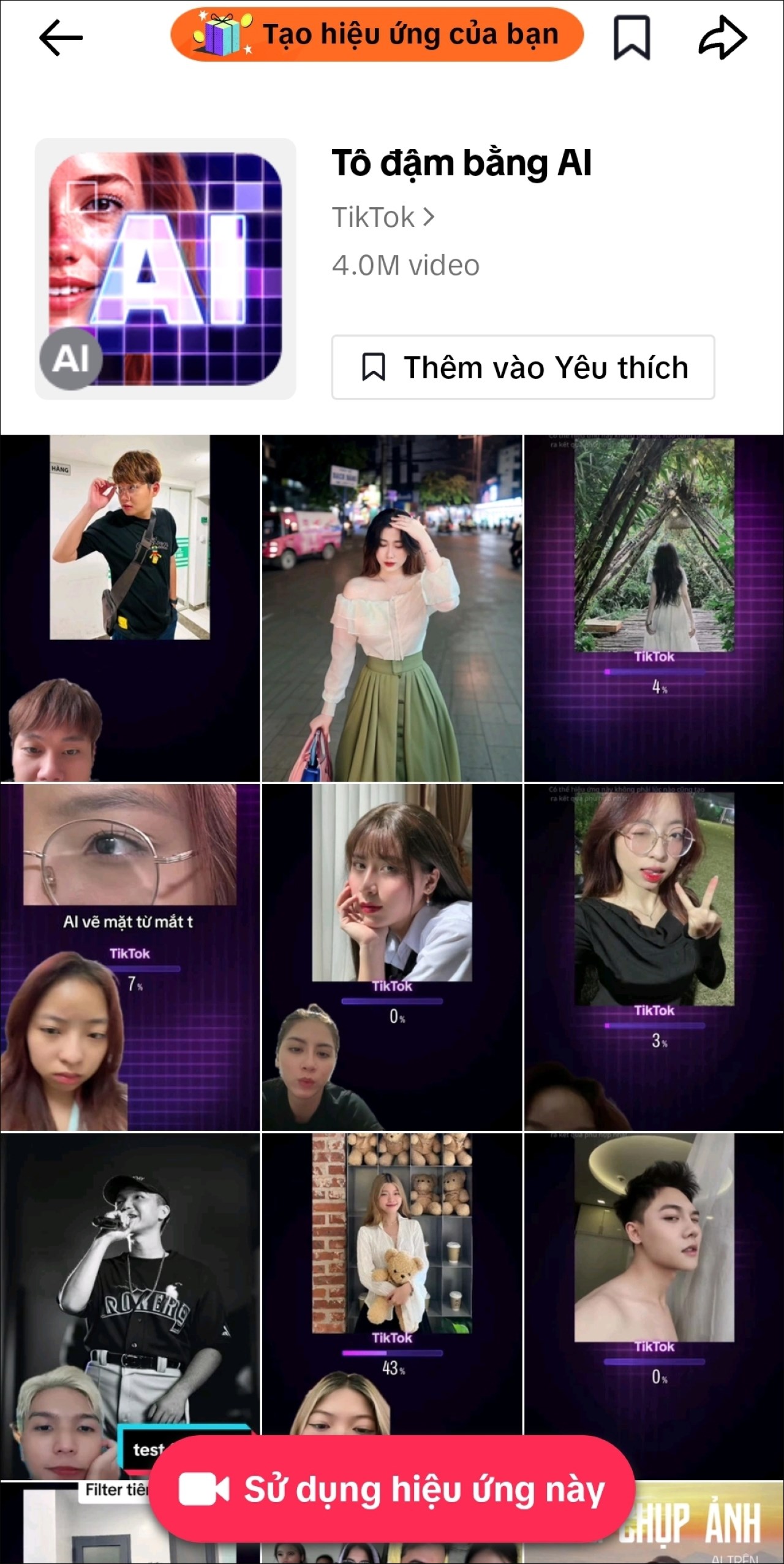 Nhiều video hài hước với hiệu ứng Tô đậm bằng AI được giới trẻ đua nhau bắt trend