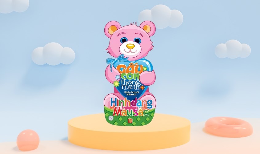 Sách gấu con thông minh Minh Long - chủ đề hình dạng, màu sắc