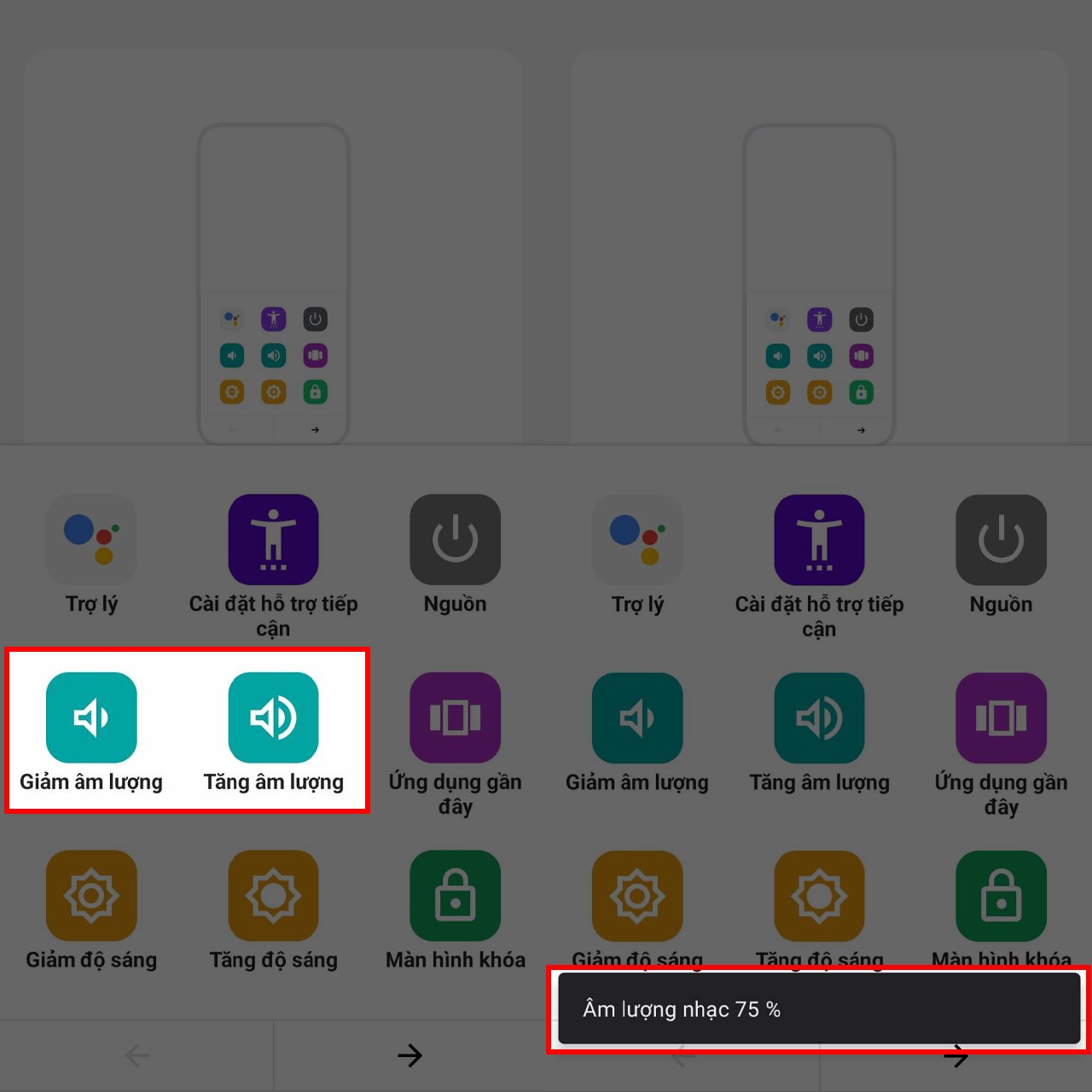 Tăng giảm âm lượng không dùng phím cứng trên OPPO Tăng giảm âm lượng không dùng phím cứng trên OPPO