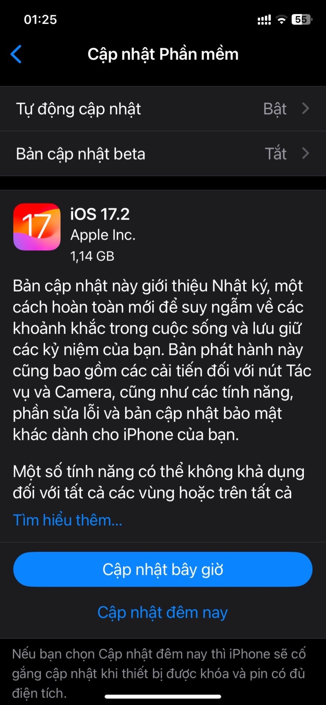 Người dùng iPhone đủ điều kiện hiện có thể tải xuống và cài đặt phiên bản iOS 17.2