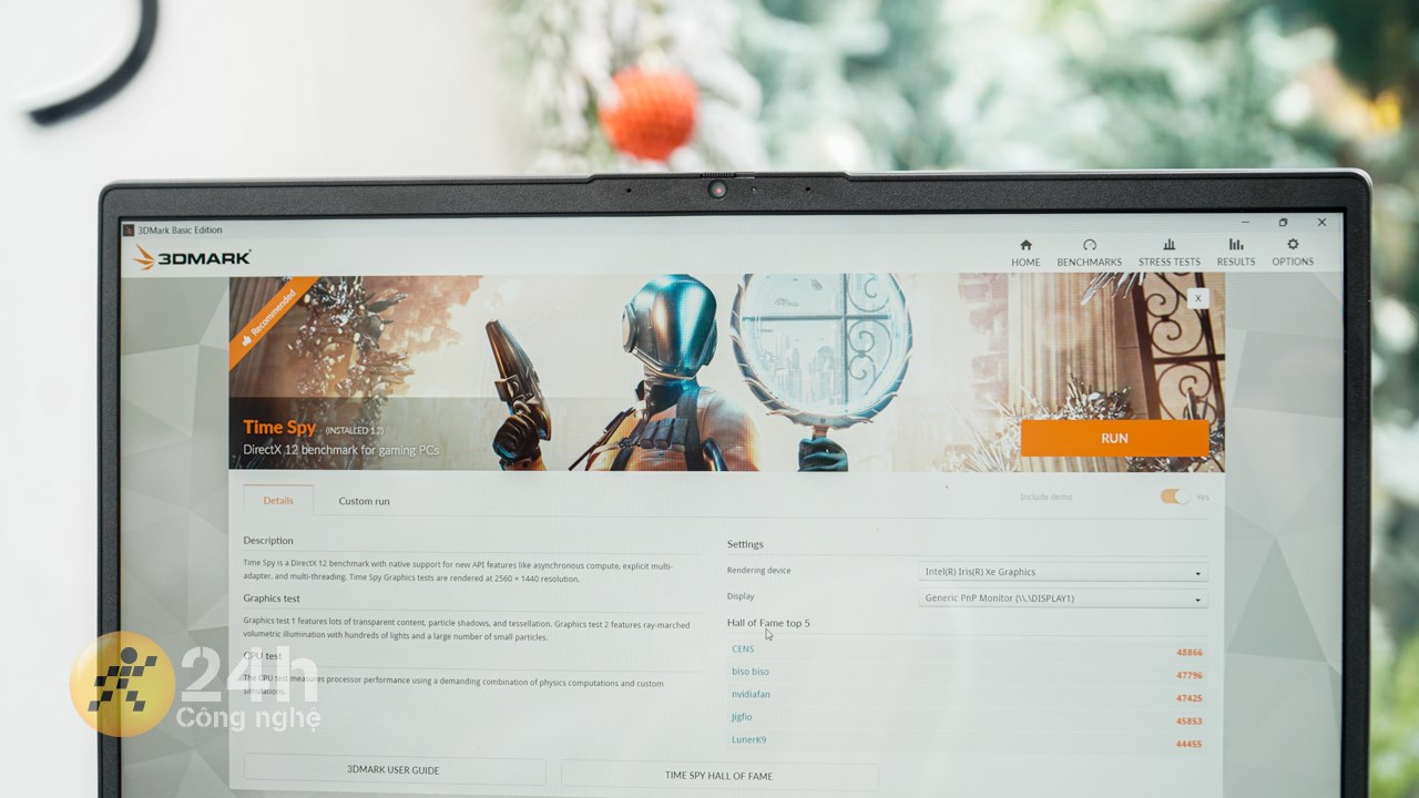 Lenovo V15 G4 IRU đạt được điểm hiệu năng ấn tượng trong các bài kiểm tra