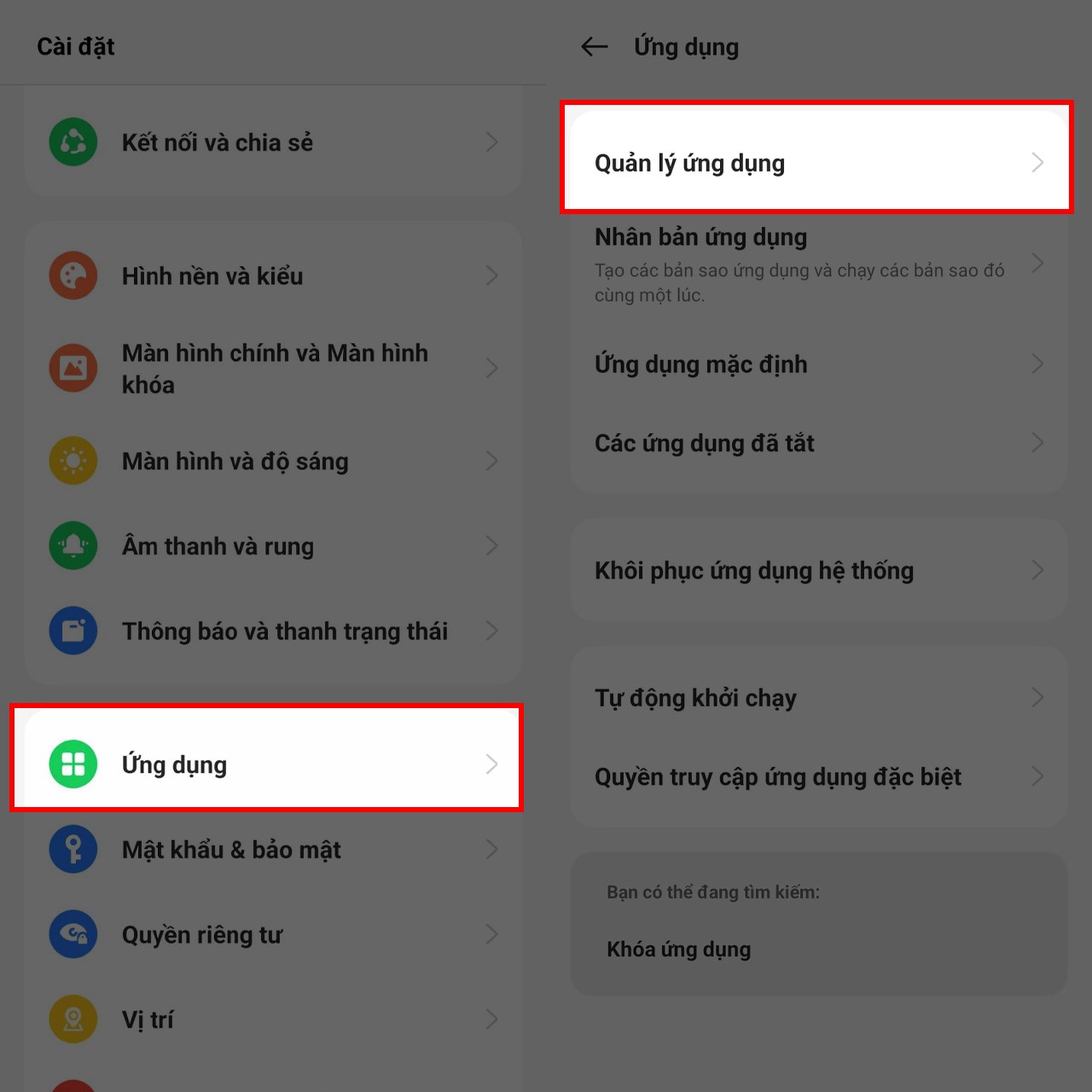 Cách bật rung thông báo ứng dụng trên điện thoại OPPO