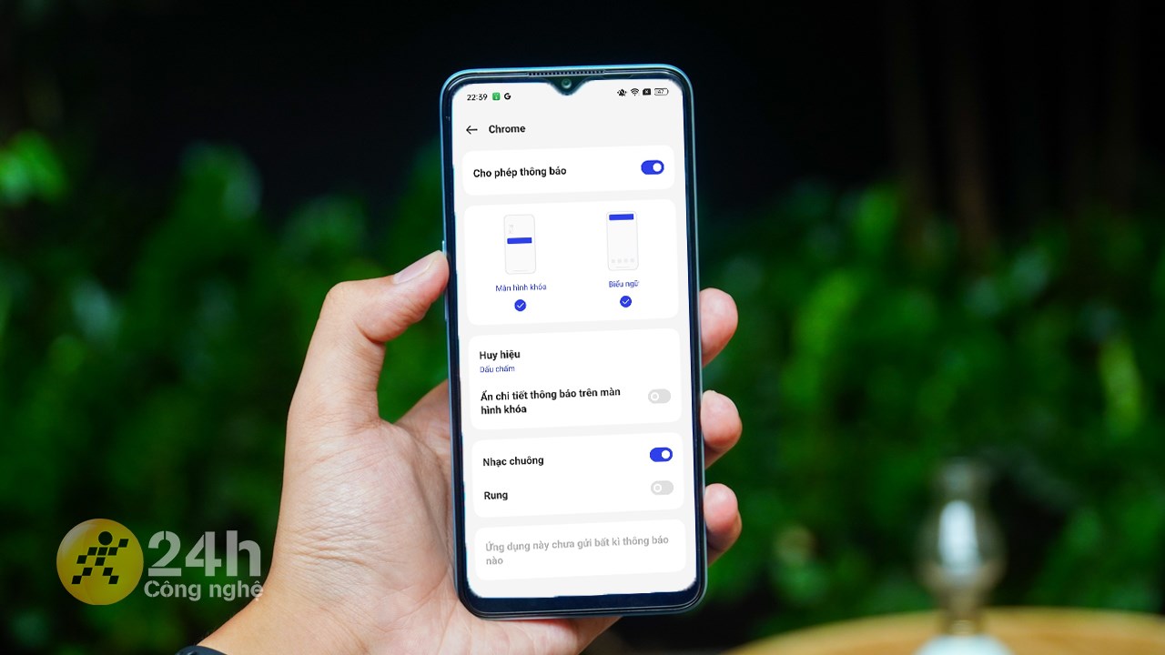 Cách bật rung thông báo ứng dụng trên điện thoại OPPO