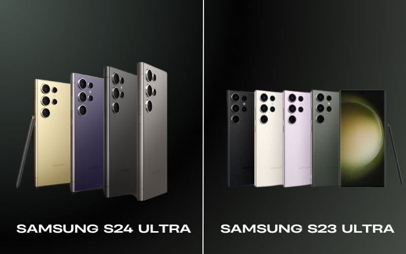 Bảng màu của Samsung S24 Ultra và S23 Ultra Bảng màu của Samsung S24 Ultra và S23 Ultra