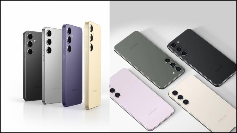 Bảng m&agrave;u Samsung S24 v&agrave; Samsung S23