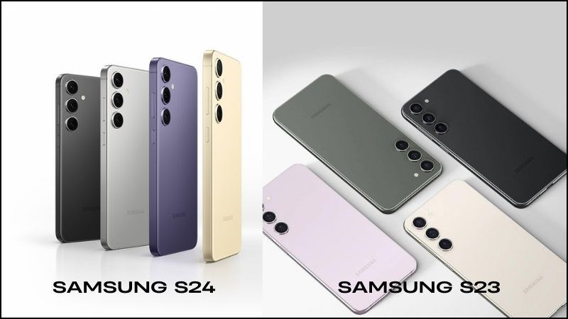 Bảng màu Samsung S24 và Samsung S23 Bảng màu Samsung S24 và Samsung S23