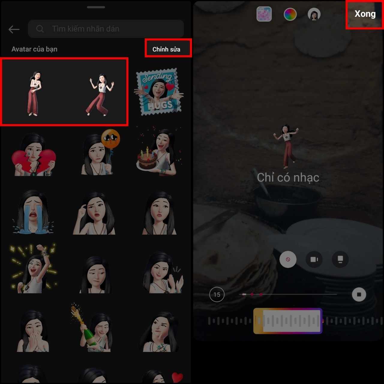 Cách chèn sticker nhảy theo nhạc trên Story Instagram