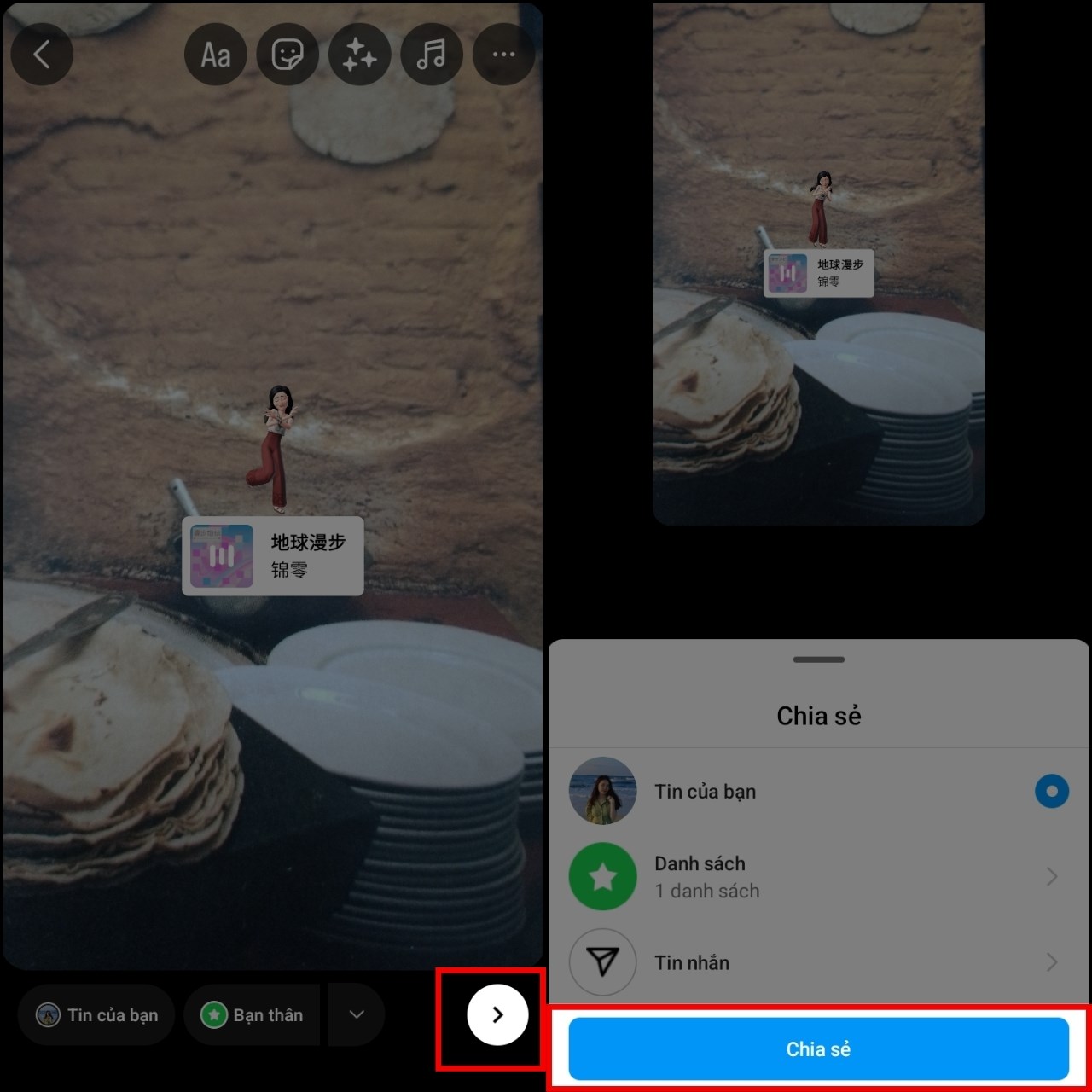 Cách chèn sticker nhảy theo nhạc trên Story Instagram