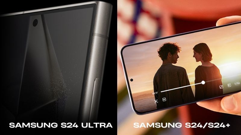 Thiết kế màn hình của Samsung S24 Ultra và S24/S24+ Thiết kế màn hình của Samsung S24 Ultra và S24/S24+