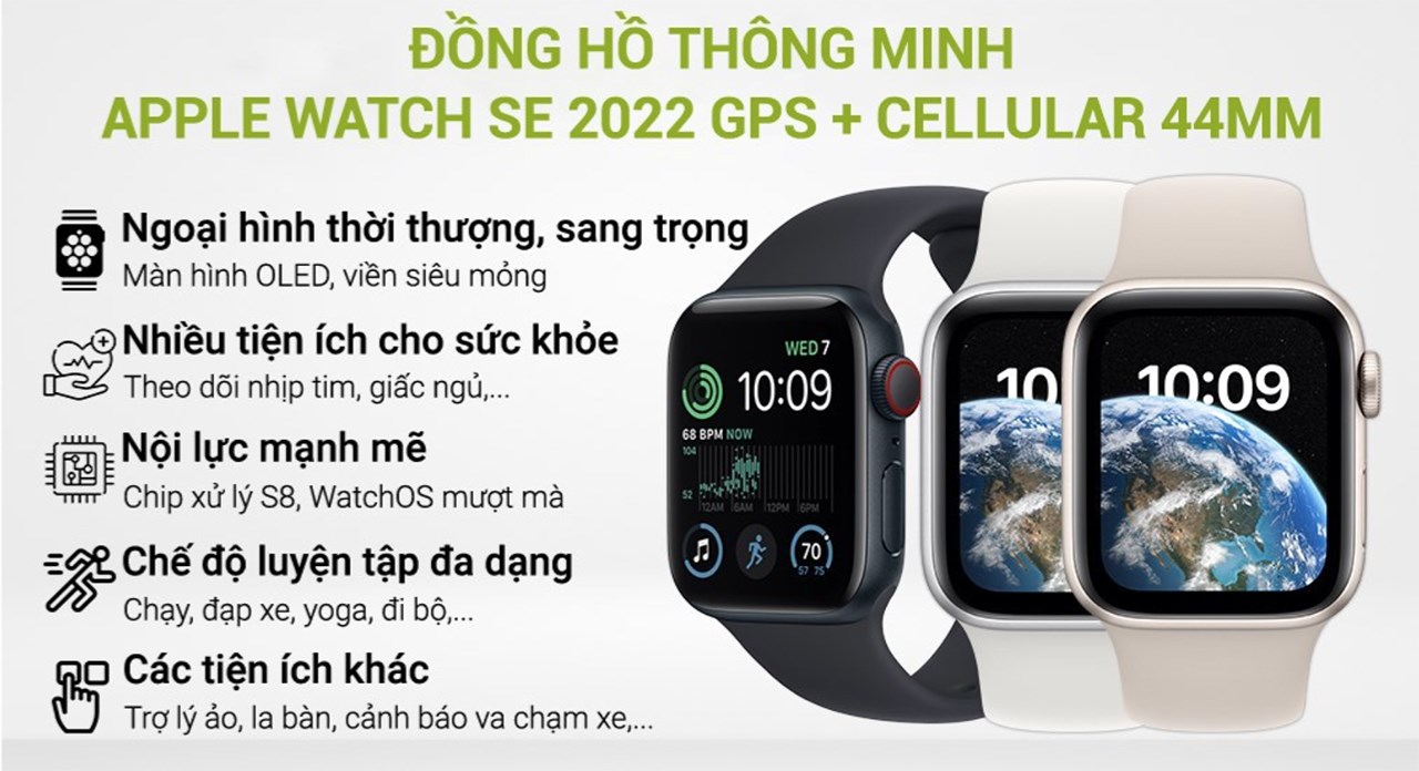 Apple Watch S9 | Apple Watch SE thế hệ mới chỉ còn từ 6.99 triệu đồng