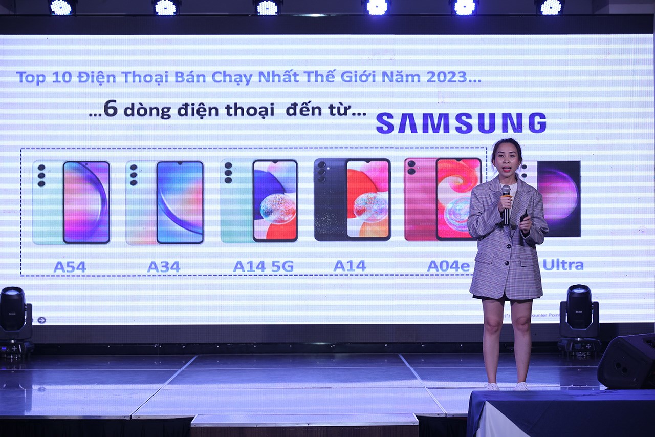 Trong TOP 10 điện thoại bán chạy nhất năm 2023 thì có đến 6 sản phẩm đến từ Samsung - Theo báo cáo từ Couterpoint Research