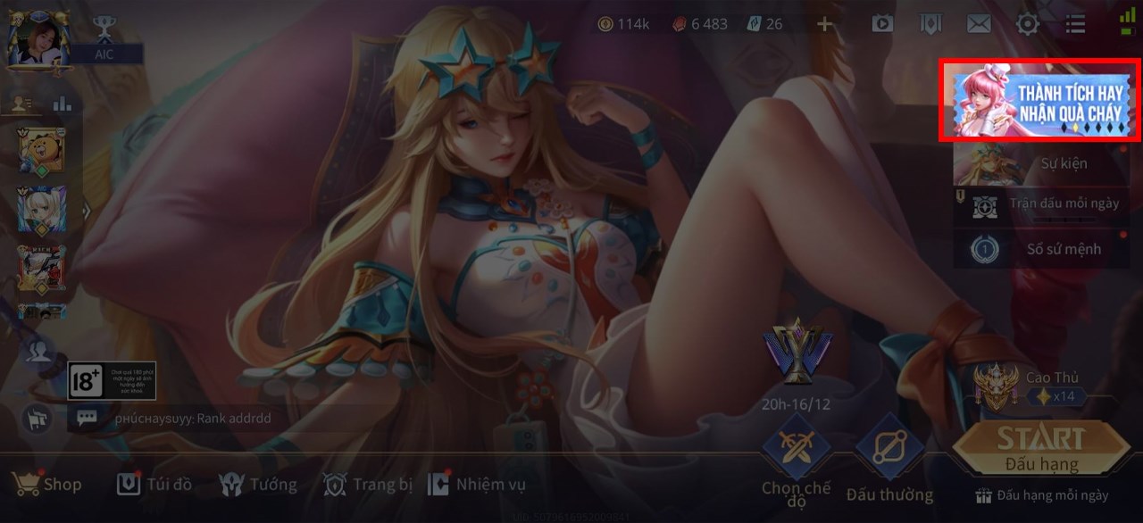Cách nhận skin S+ hữu hạn miễn phí