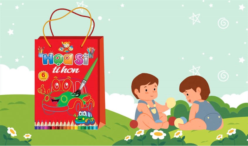 Bộ sách tập tô màu họa sĩ tí hon Minh Long giúp bé học hỏi thêm về thế giới xung quanh