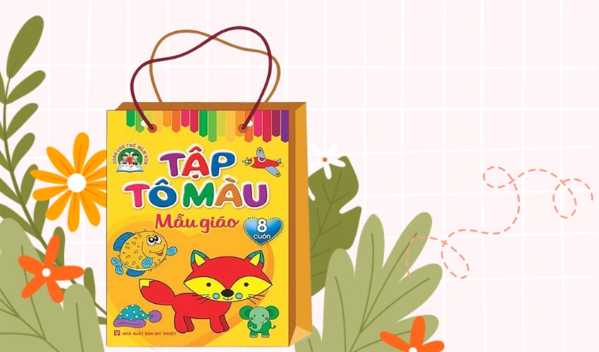 Bộ sách tập tô màu mẫu giáo Minh Long có chất lượng giấy dày mịn, giúp bảo vệ mắt