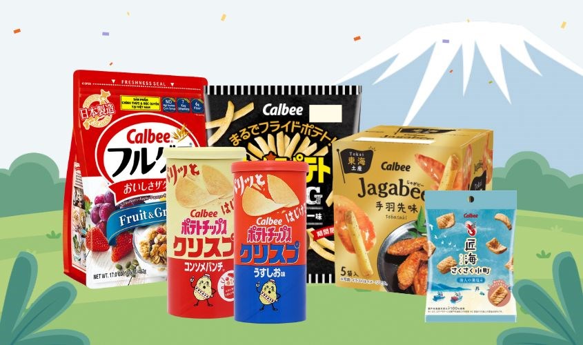 Một số sản phẩm của Calbee Một số sản phẩm của Calbee