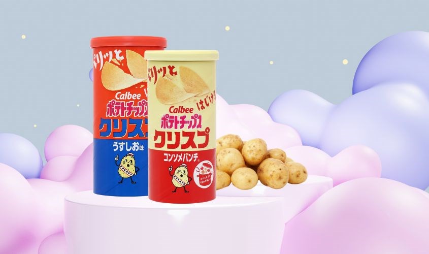 Snack khoai tây Calbee được làm từ 100% khoai tây non - GMO an toàn cho người dùng Snack khoai tây Calbee được làm từ 100% khoai tây non - GMO an toàn cho người dùng