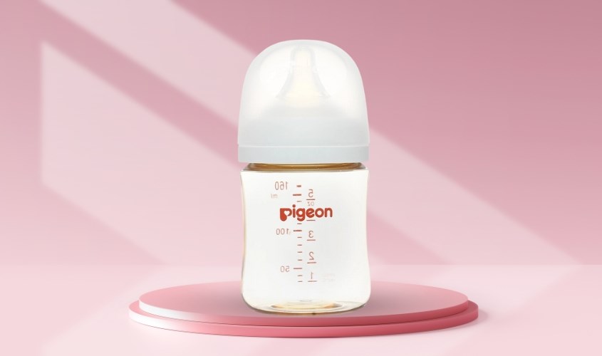 Bình sữa nhựa PPSU Pigeon Softouch Plus WN3 cổ rộng 160 ml (0 - 3 tháng) Bình sữa nhựa PPSU Pigeon Softouch Plus WN3 cổ rộng 160 ml (0 - 3 tháng)