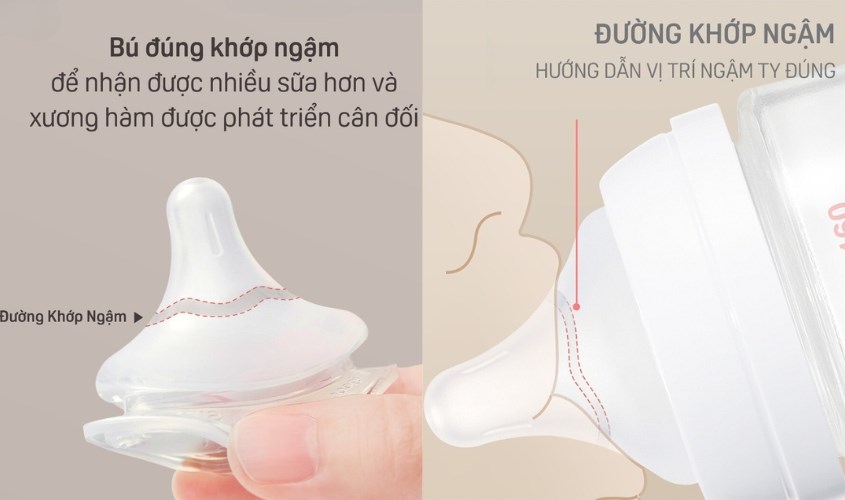 Khớp ngậm cải tiến thế hệ III tập trung vào việc nâng cao trải nghiệm của bé khi bú