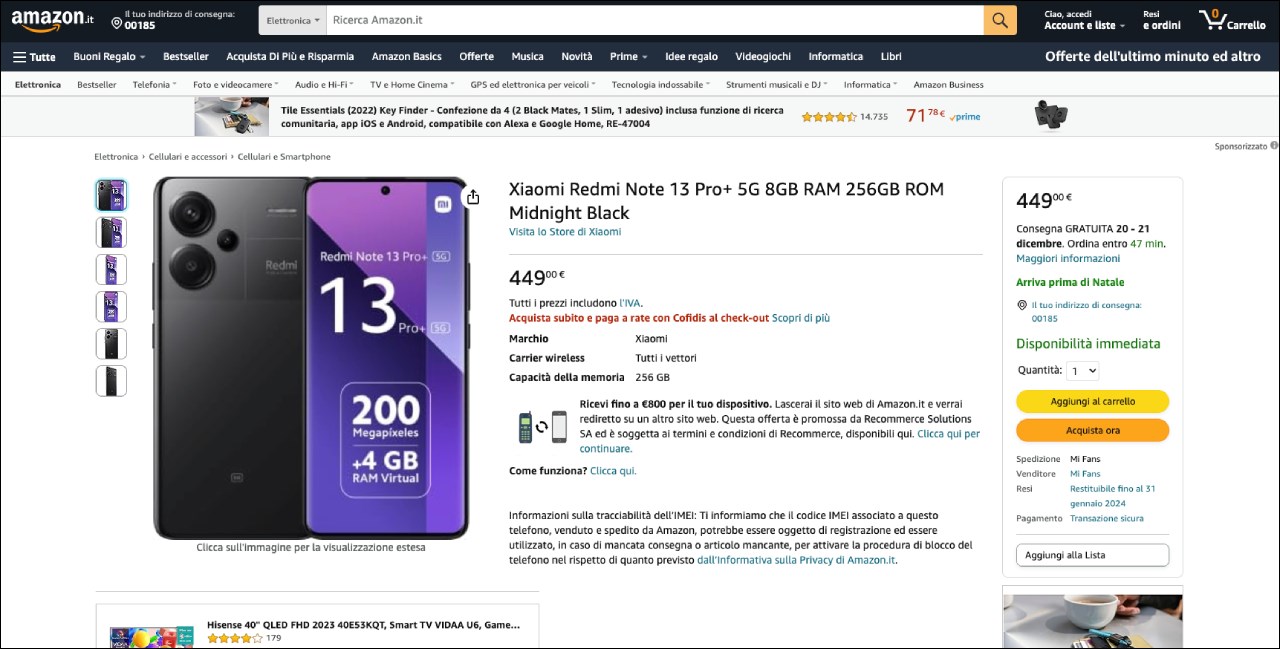 Lộ giá bán Redmi Note 13 Pro Plus bản quốc tế