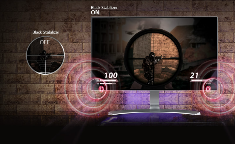 Black Stabilizer giúp chơi game tốt trong tối Black Stabilizer giúp chơi game tốt trong tối