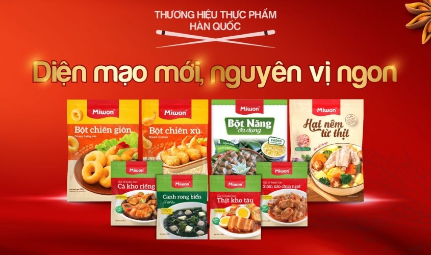 Miwon là thương hiệu thực phẩm nổi tiếng của Hàn Quốc