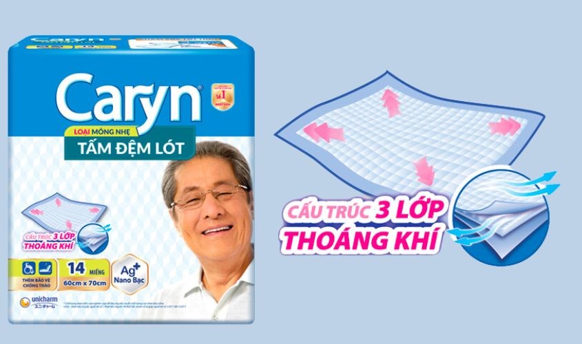 Tấm đệm lót mỏng nhẹ thoáng khí 