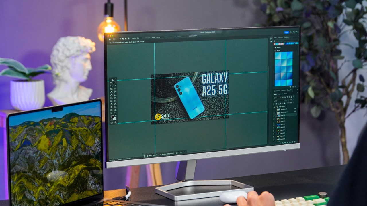 HP LCD M22f còn hỗ trợ tần số quét 75 Hz và tính năng FreeSync của AMO