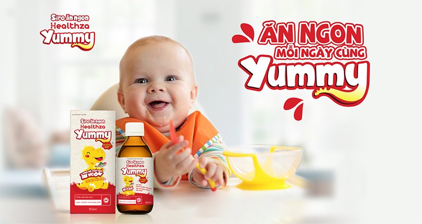 Nên uống siro Herbland Healthza Yummy sau khi ăn.