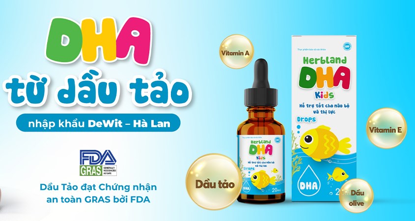 Sản phẩm sử dụng DHA từ dầu tảo nhập khẩu từ Hà Lan