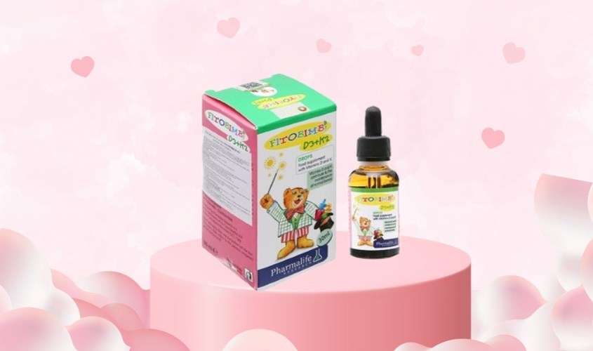 Siro Fitobimbi D3+K2 hỗ trợ hấp thu canxi 30 ml (từ 0 tháng)