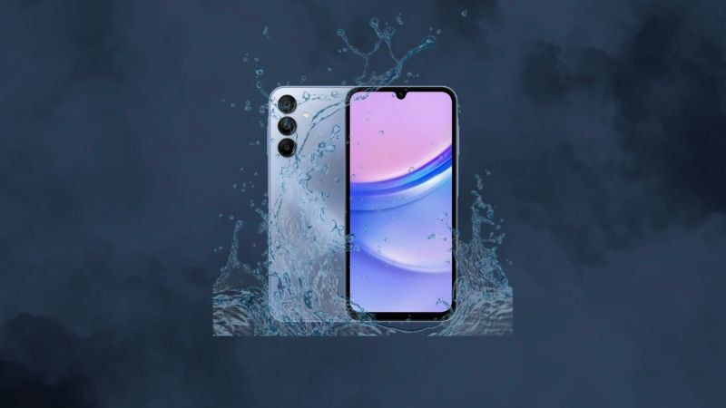 Samsung A15 không có khả năng chống nước